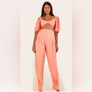 Farm Original Lotus Pink Cropped Pants